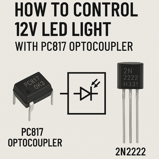 How to Control 12V LED Light with PC817 Optocoupler