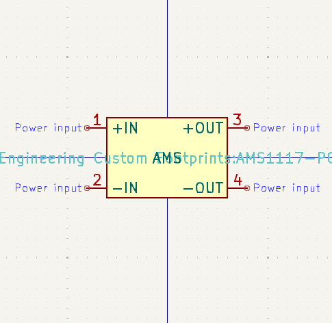 AMS1117 Power Module – KiCad Symbol, PCB Footprint, and 3D STEP Model