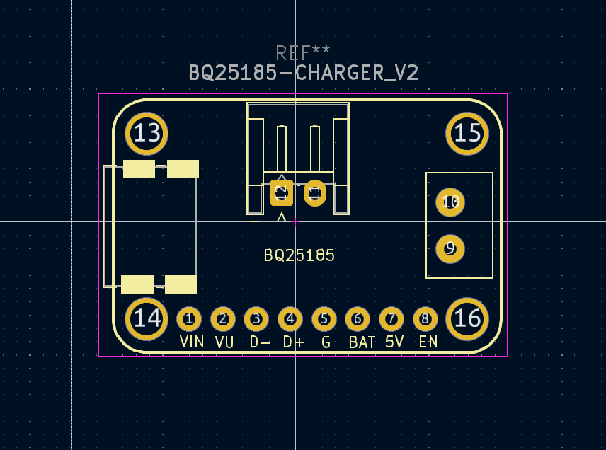 BQ25185 Charger – KiCad Symbol, Footprint, and 3D STEP File