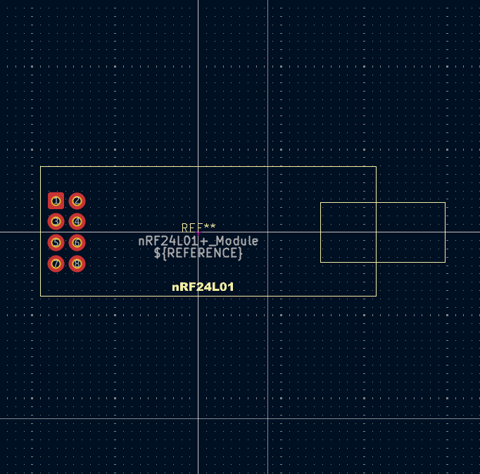The nRF24L01 KICAD SYMBOL, FOOTPRINTS AND STEP FILE