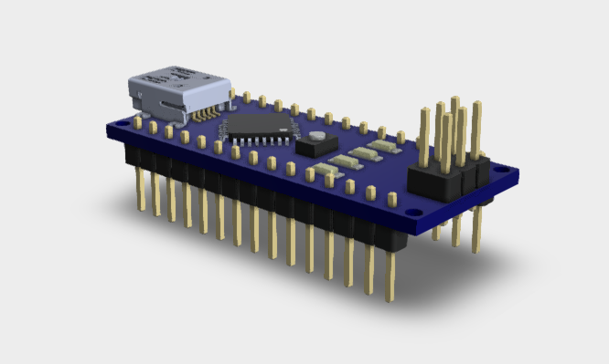 Arduino Nano 3D STEP File