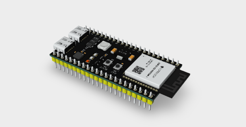 ESP32-S3 Development Board 2.4G Wifi Module 44 PINS STEP File