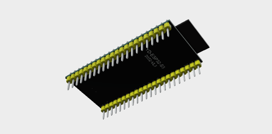 ESP32-S3 Development Board 2.4G Wifi Module 44 PINS STEP File