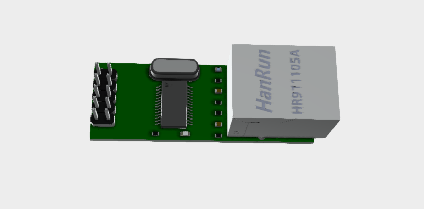 MNI_ENC28J60_MODULE 3D STEP File