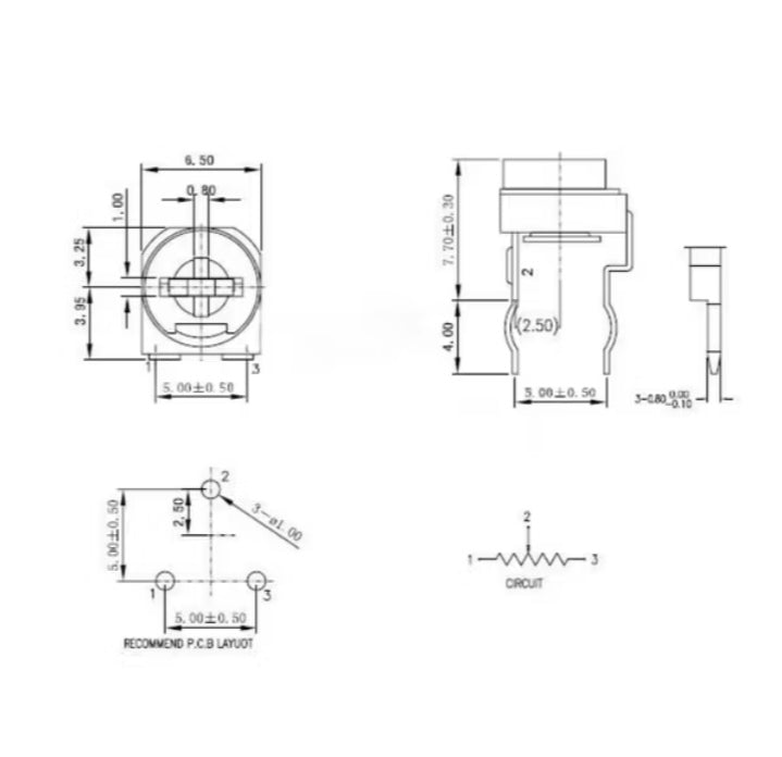 Trimpot Trimmer Potentiometer
