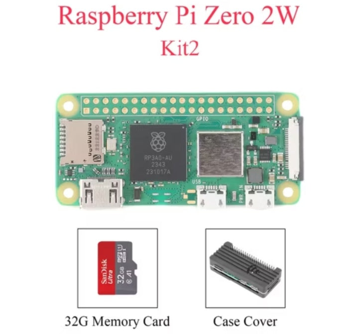 Original Raspberry Pi Zero 2 W – 64-bit Quad-Core Microcontroller with WiFi & Bluetooth