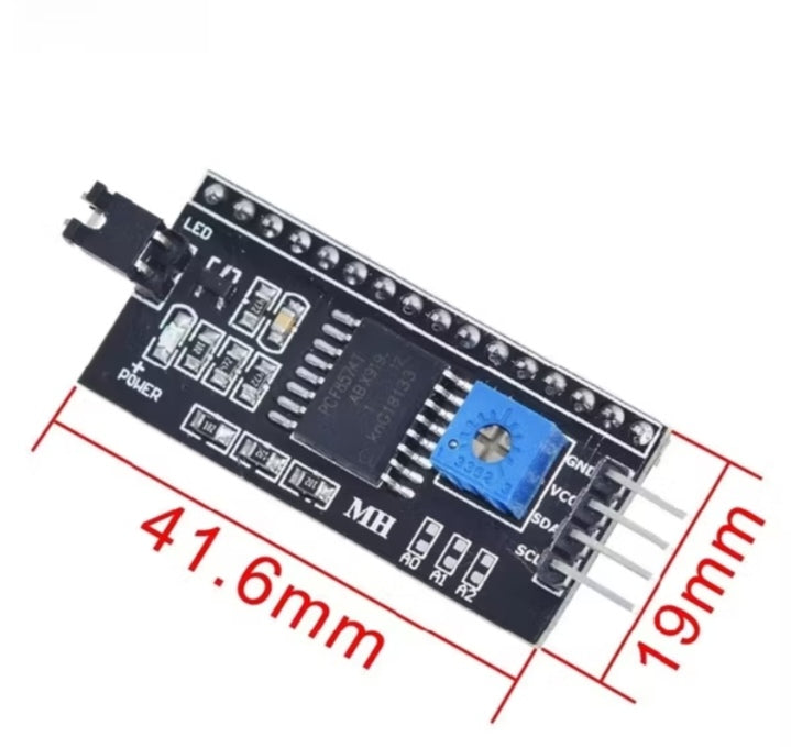 LCD1602 I2C/IIC LCD Display Module – 16x2 Character Screen (Blue or Green Backlight) for Arduino UNO R3, Mega2560