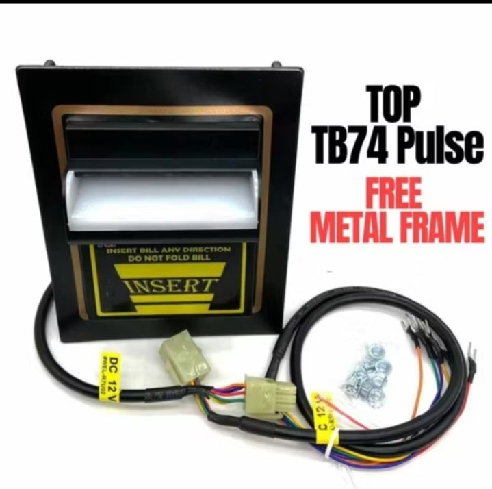 Bill Acceptor with Free Metal Mounting Frame – High-Accuracy Banknote Validator for Vending & Arcade Machines