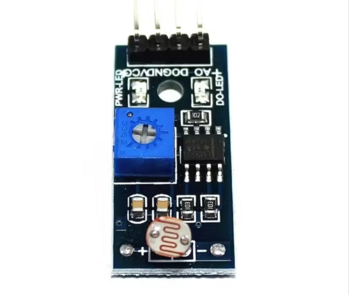 LDR Photosensitive Light Sensor Module – 4-Pin Analog and Digital Output Light Detection Module for Arduino