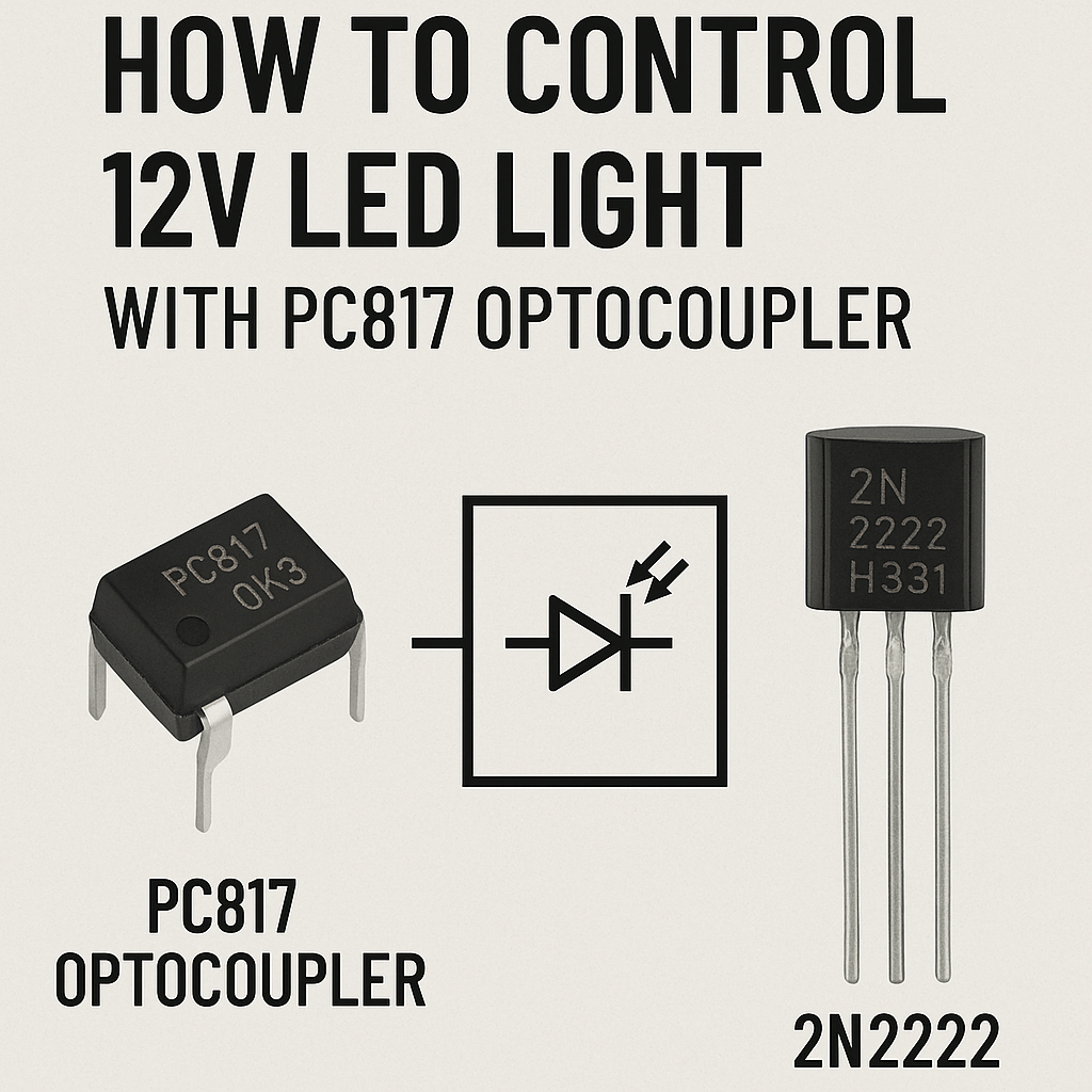 How to Control 12V LED Light with PC817 Optocoupler