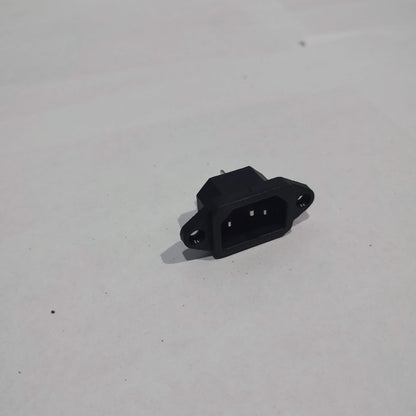 Panel Mount Outlet Female Socket AC Electrical Socket Black 10A 250V