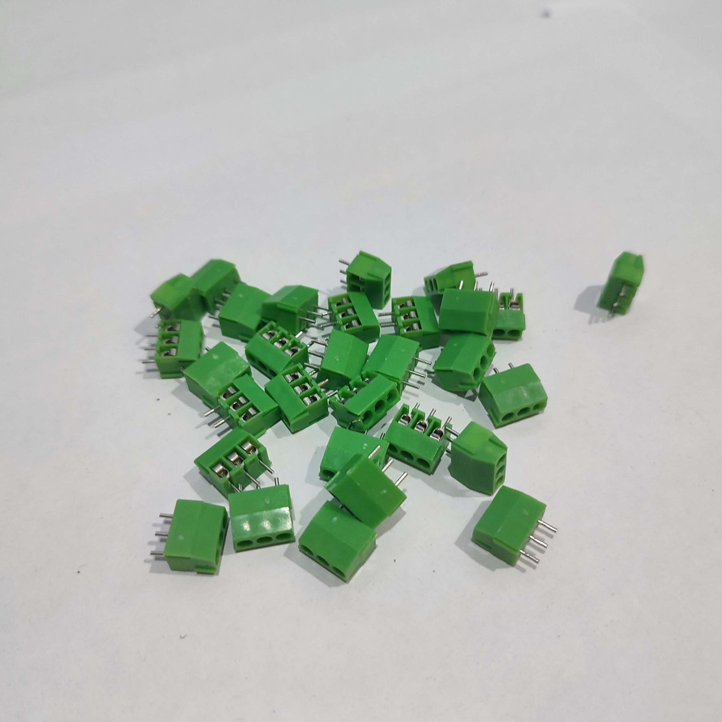 5Pcs KF128-2.54 3-Pin PCB Mini Screw Terminal Block – 2.54mm Pitch