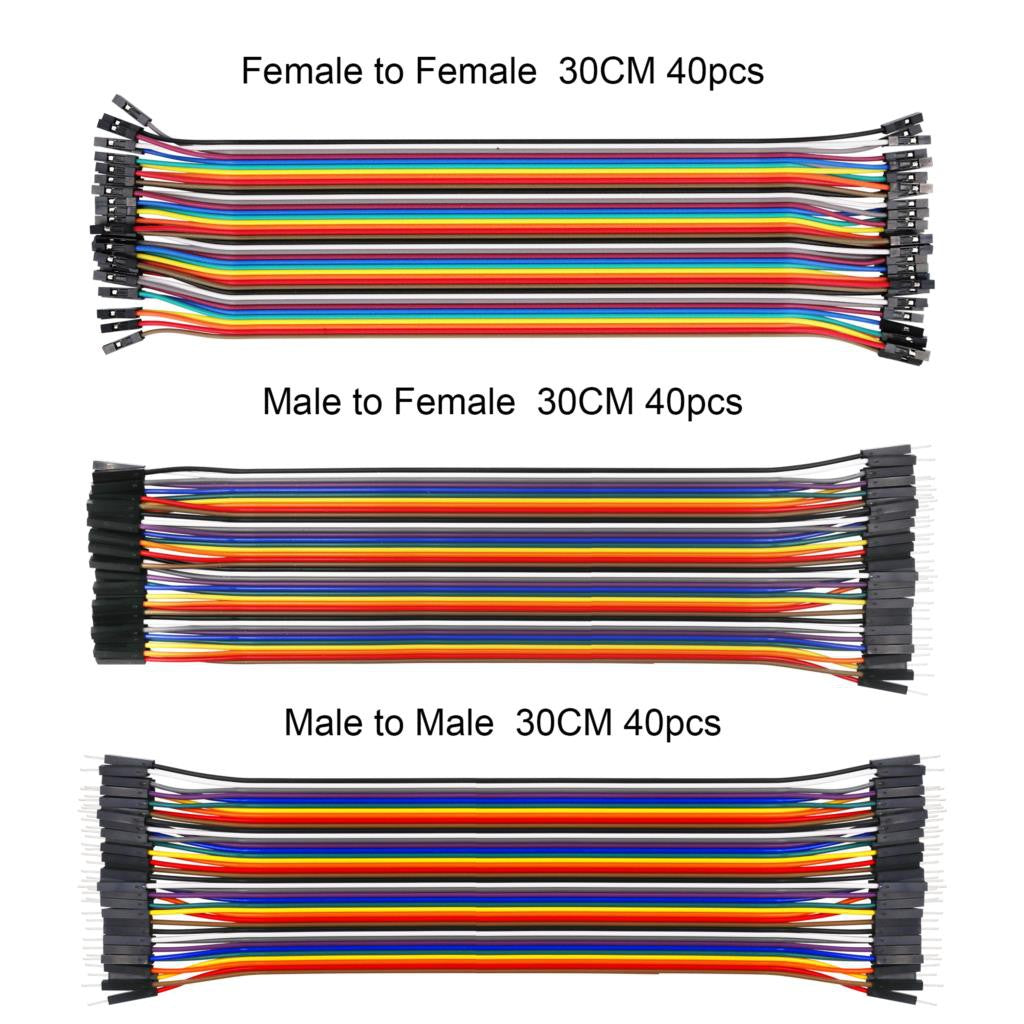 LAFVIN Jumper Wire Dupont Line – 10/20/30cm Male to Female Cable for Arduino Projects