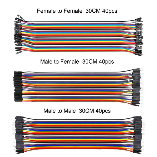 LAFVIN Jumper Wire Dupont Line – 10/20/30cm Male to Female Cable for Arduino Projects