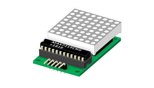 MAX7219 8×8 LED Matrix Module – STEP File (3D Model)