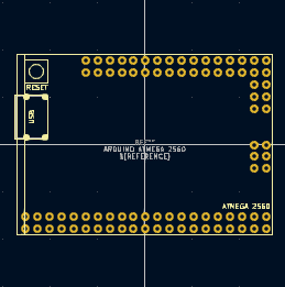 Arduino ATmega 2560 – KiCad Symbol, PCB Footprint, and 3D STEP File