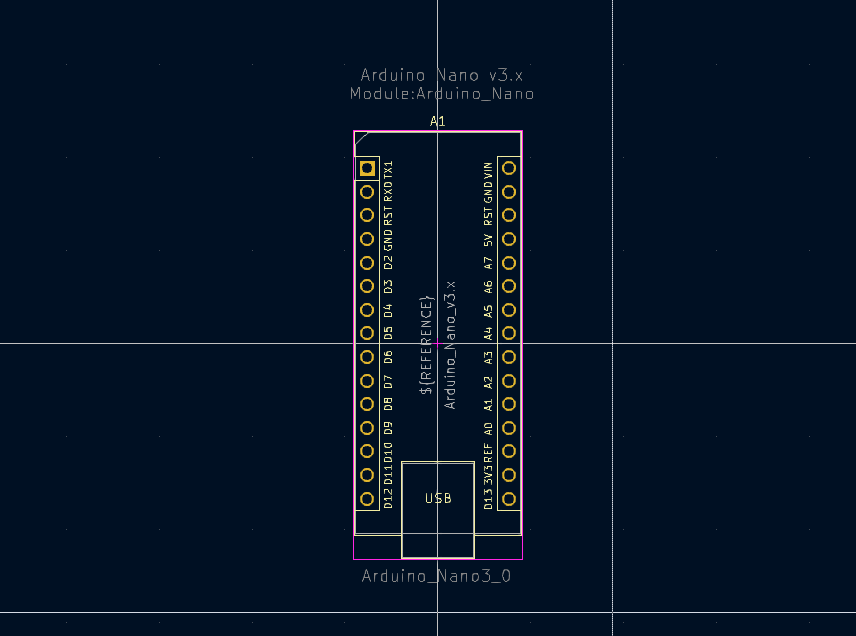 Arduino Nano V3 (30 Pins) – KiCad Symbol, Footprint, and 3D STEP File