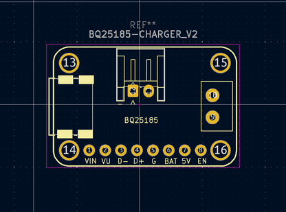 BQ25185 Charger – KiCad Symbol, Footprint, and 3D STEP File