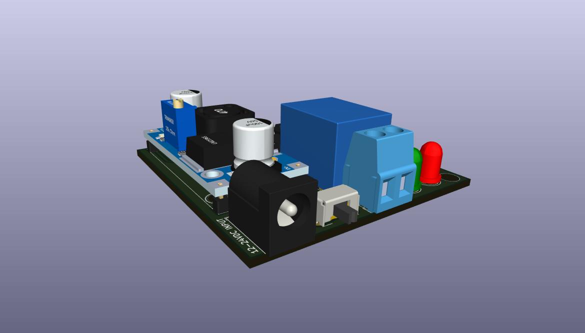 Motion Detector Sensor Switch PCB Board using CD4017