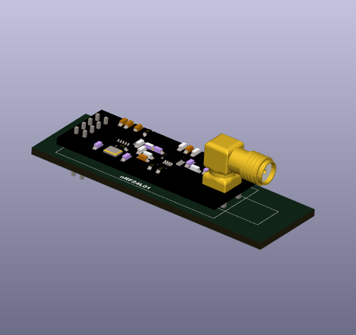 The nRF24L01 KICAD SYMBOL, FOOTPRINTS AND STEP FILE