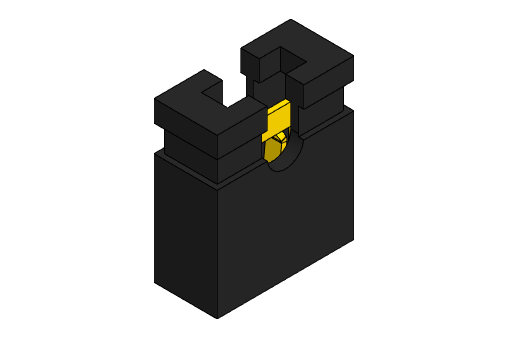 PCB Jumper (2.54mm Pitch) – 3D STEP File for PCB Design & Modeling