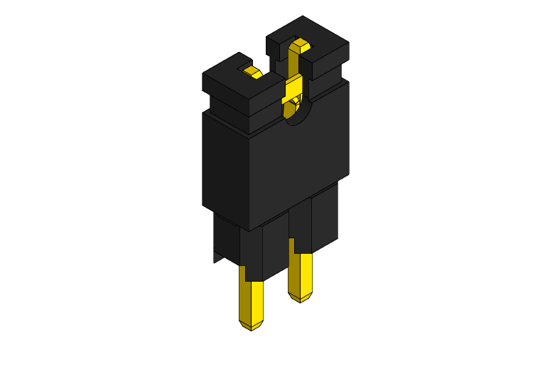 PCB Jumper (2.54mm Pitch) – 3D STEP File for PCB Design & Modeling