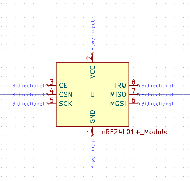 The nRF24L01 KICAD SYMBOL, FOOTPRINTS AND STEP FILE