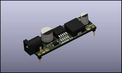LM2596 BUCK CONVERTER PCB - GERBER, BOM, CPL and STEP FILE