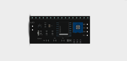 I2C LCD MODULE 3D STEP File