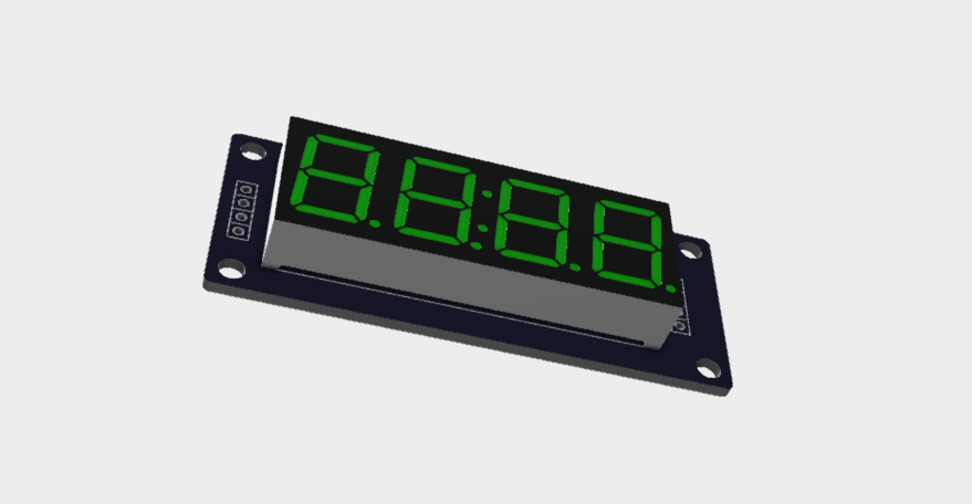 Display_4-DIGIT_LED_TM1637 STEP File