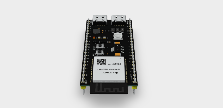 ESP32-S3 Development Board 2.4G Wifi Module 44 PINS STEP File