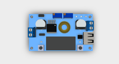 BUCK CONVERTER 24-12VIN 5VOUT USB OUT-XL4015 3D STEP File