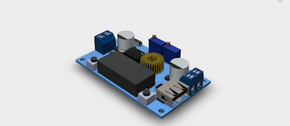 BUCK CONVERTER 24-12VIN 5VOUT USB OUT-XL4015 3D STEP File
