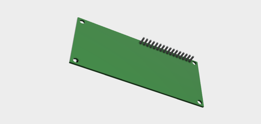 16x2 Character LCD Display STEP File