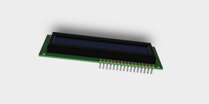 16x2 Character LCD Display STEP File