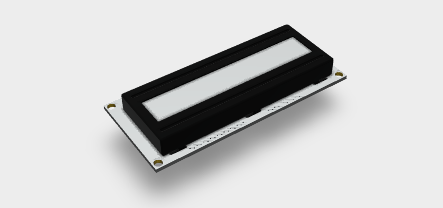 16x2 Character LCD Display V2 STEP File