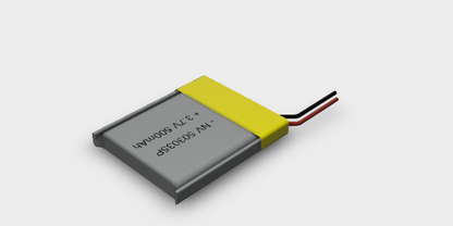 Li BATTERY 503035P 3.3V 3D STEP File