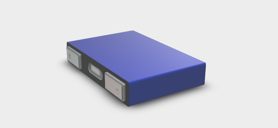 Lishen BATTERY NMC 26.5_148_101.5 -51AH v4 3D STEP File