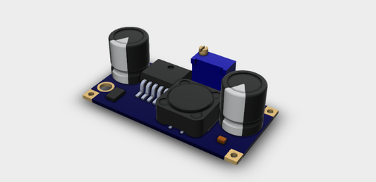 LM2596 DC to DC Buck Converter 3A 3D STEP File