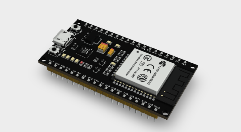 ESP32 WiFi IoT 38 pins Development Board 3D MODULE STEP File