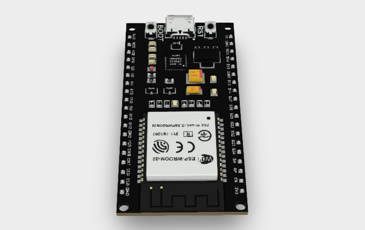 ESP32 WiFi IoT 38 pins Development Board 3D MODULE STEP File