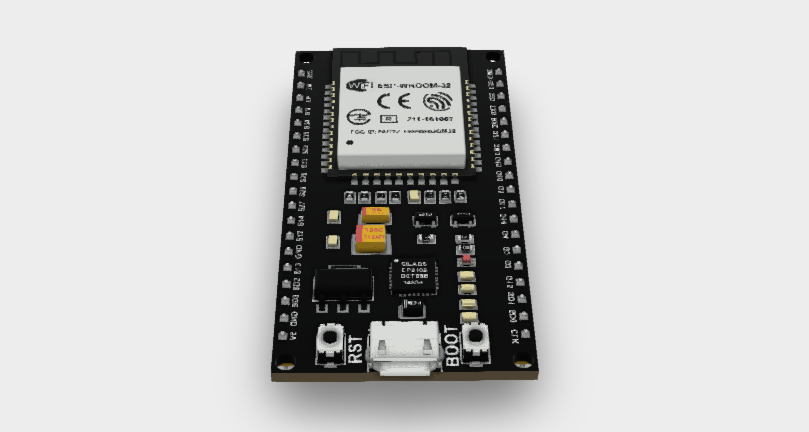 ESP32 WiFi IoT 38 pins Development Board 3D MODULE STEP File
