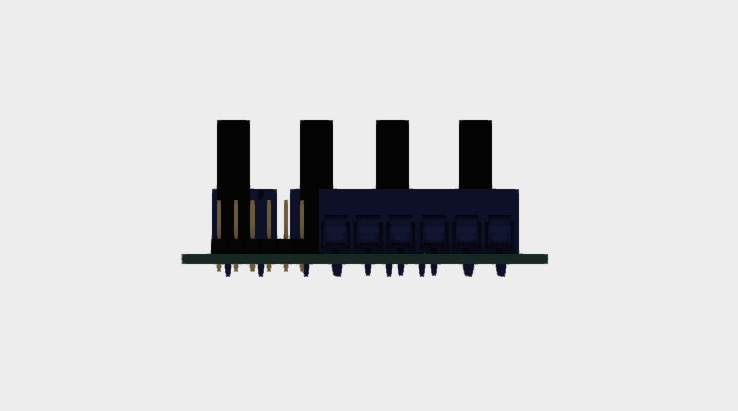 4 channel Solid State Relay 3d model step file