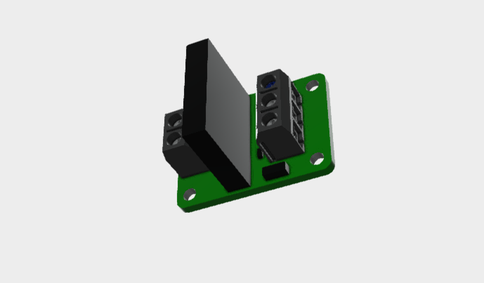 SSR Module 1 Channel OMRON G3MB-202P 3D STEP File