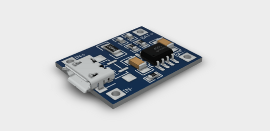 TP4056 Charger Module 3V OUT 3D STEP File