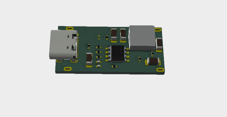 TYPE C 3.3V IP2312 3A 30.9x14.8 3D STEP File for PCB and CAD Design ...