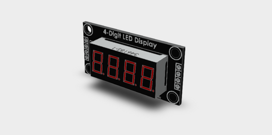 4-Digit LED Display TM1637 3D STEP File