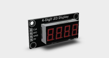 4-Digit LED Display TM1637 3D STEP File
