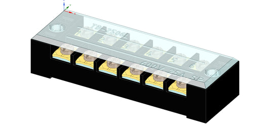 Screw Terminal Block – STEP File (3D Model)