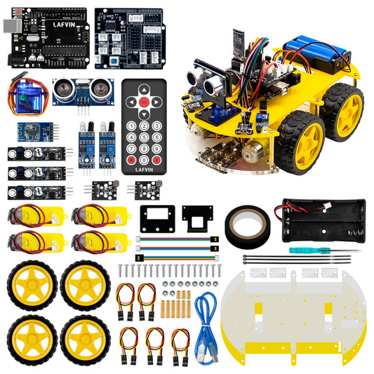 LAFVIN Smart Robot Car Kit for Arduino Uno R3 – DIY Programmable Vehicle with Tutorials &amp; Code Support